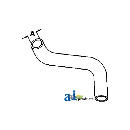 A & I Products Radiator Hose, Upper 8.5" x1.2" x1" A-SBA310160730
